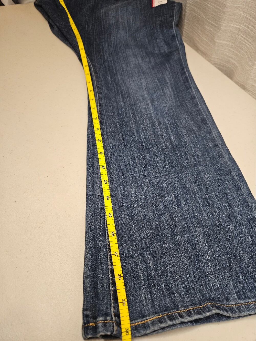 Levi Strauss Signature Women's Plus Mid Rise Slimming Bootcut Jeans 22 Short - Picture 13 of 13